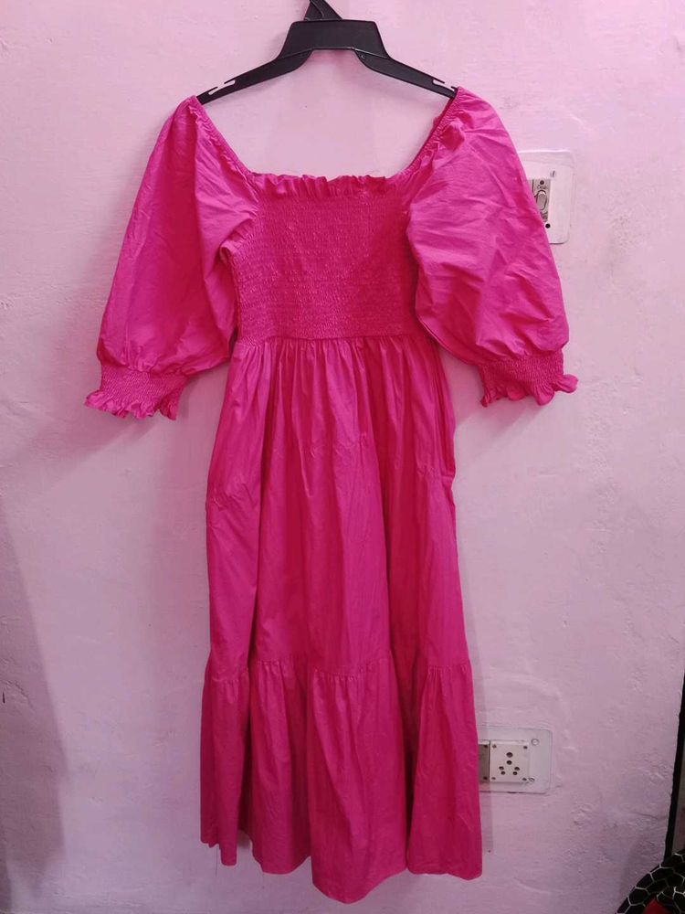 ZARA Women&#39;s Hot Pink Dress