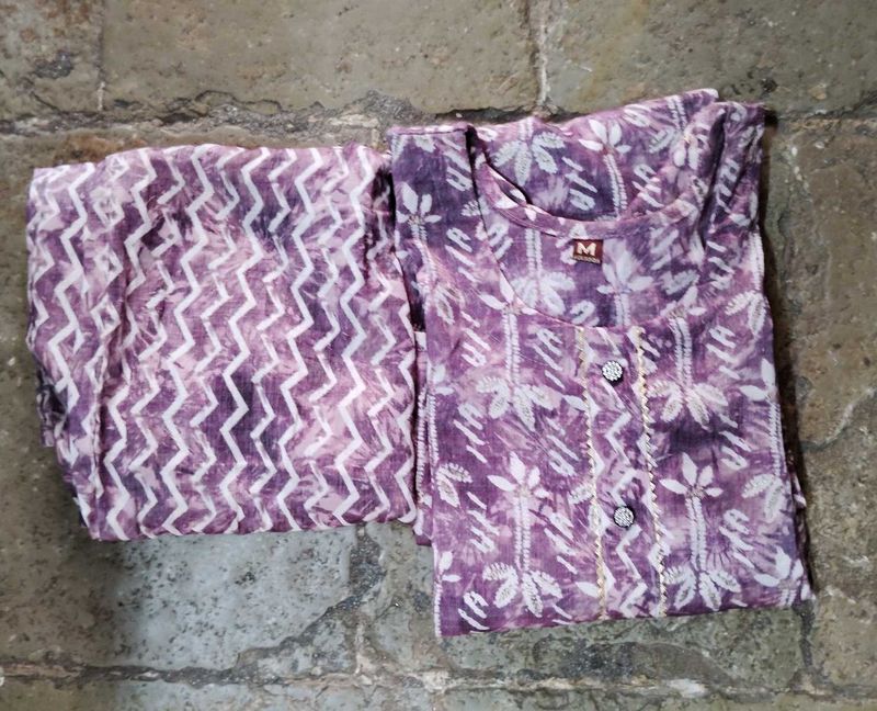 Lavender Kurta Set