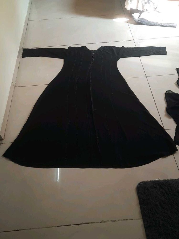 Elegant Black burkha Dupatta Hijab Set Brand New