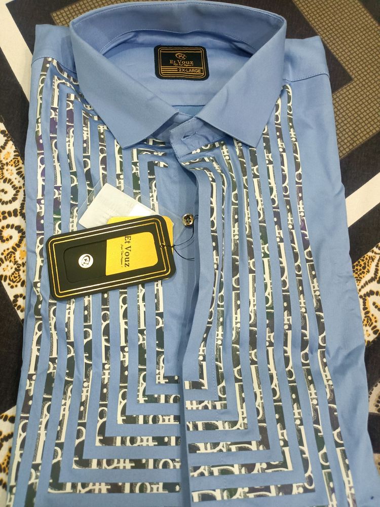 Stylish Men&#39;s Patterned Shirt