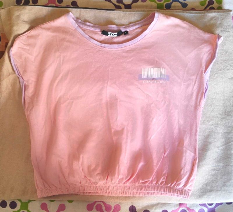 Cute Pastel Pink Top for Casual Wear