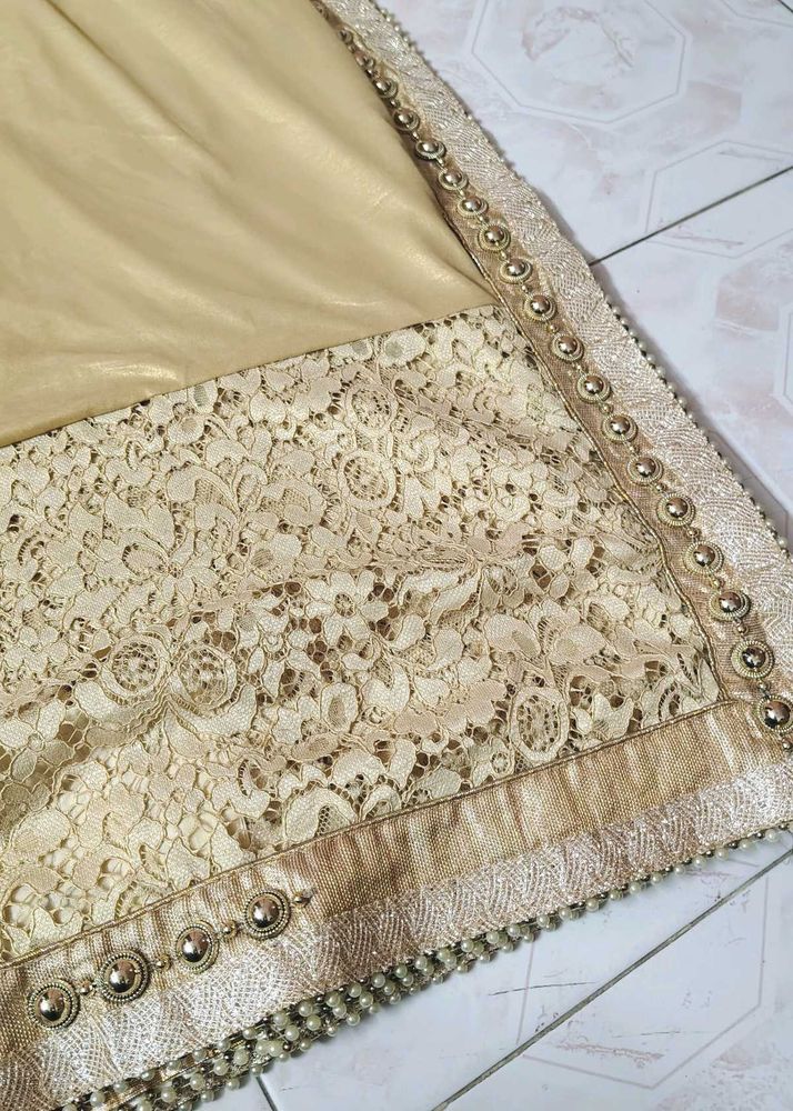 Elegant Premium Gold Saree