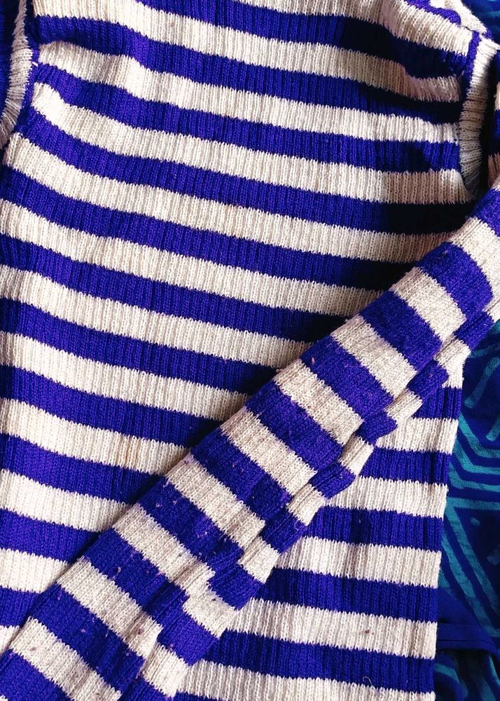 Striped Knit Sweater