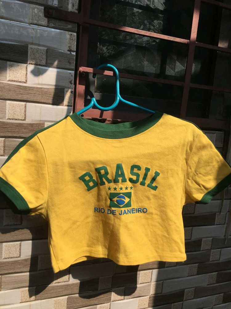 Vintage Brazil Cropped Tee