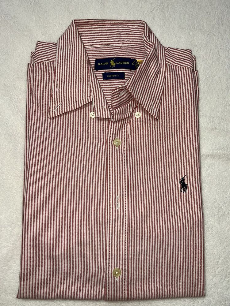 Men Ralph Lauren Pink Stripped Shirt