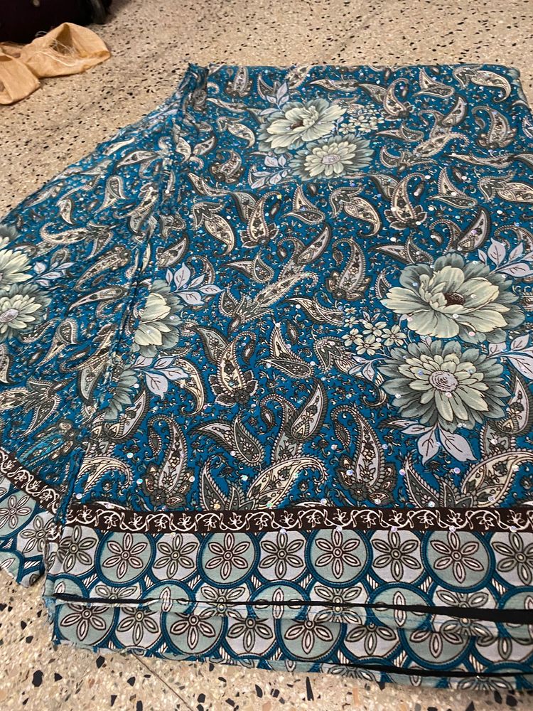 saree with unstitched blouse