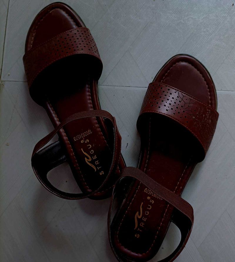 Brown Flats &amp; Sandals