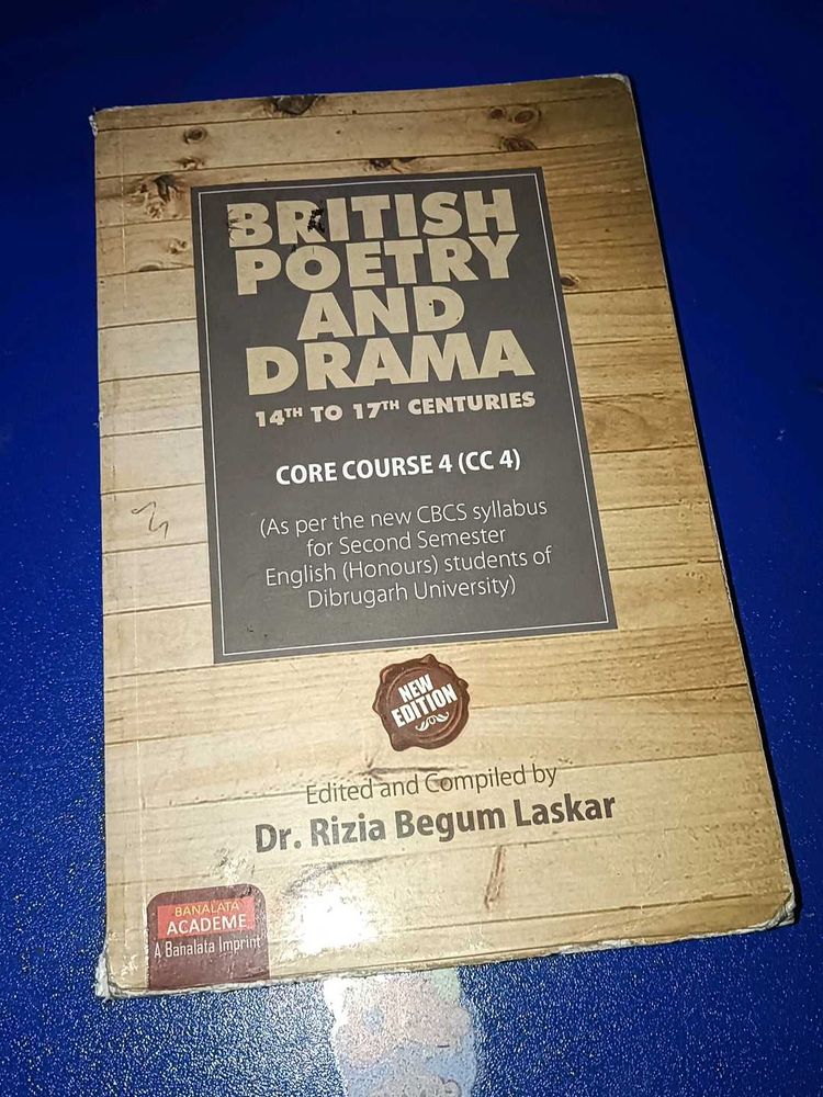 British Poetry And Drama