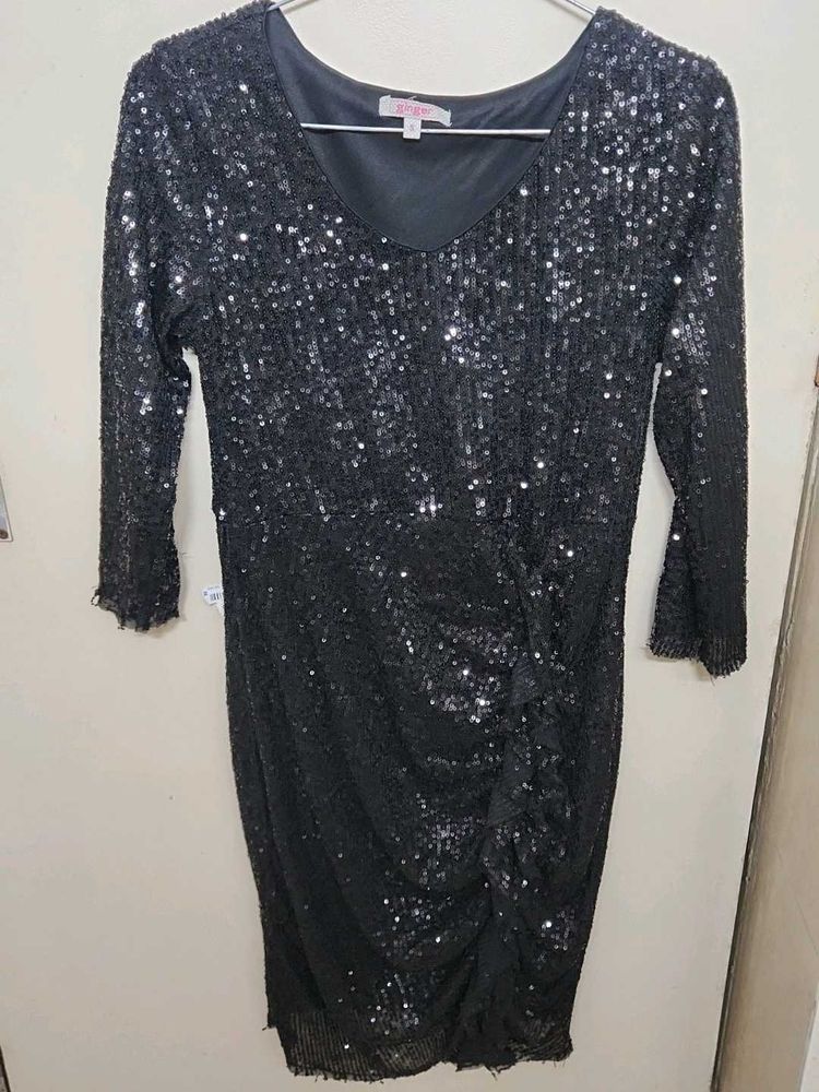 Sparkling Black Party Dress