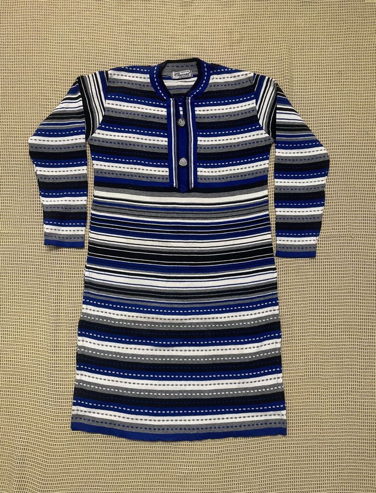 Woollen Striped Knit Kurta