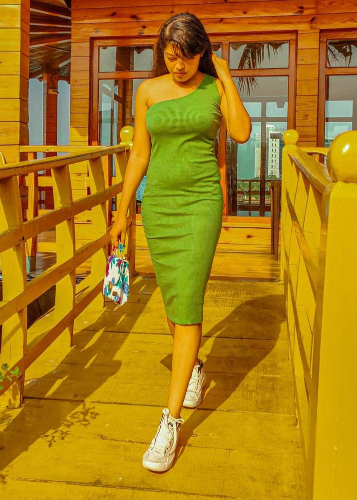 One Sleeve Bodycon Dress