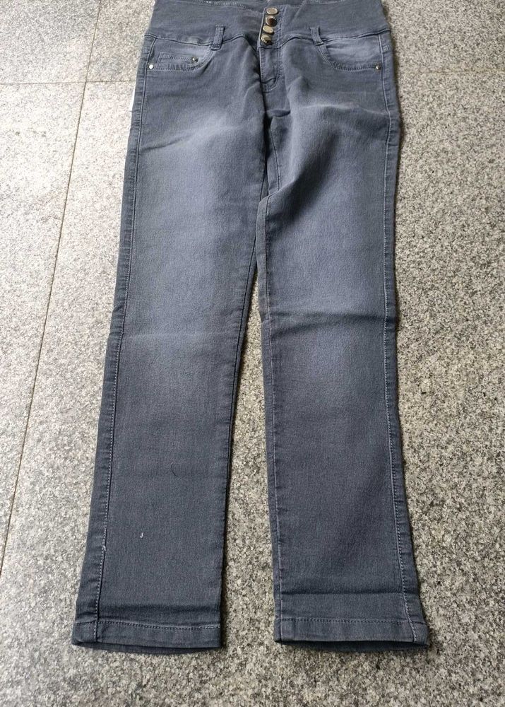 Gray Denim Jeans, Size 30