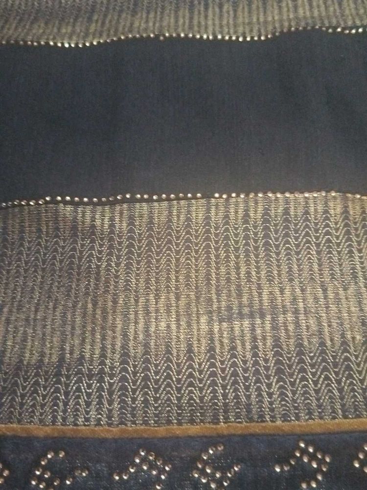 Embellished Chevron Print Fabric