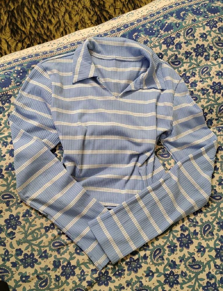 Striped long sleeve top with pant