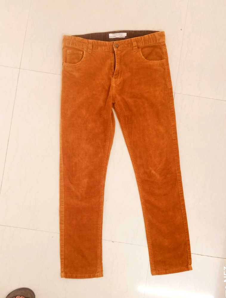 Corduroy Trousers .Camel color