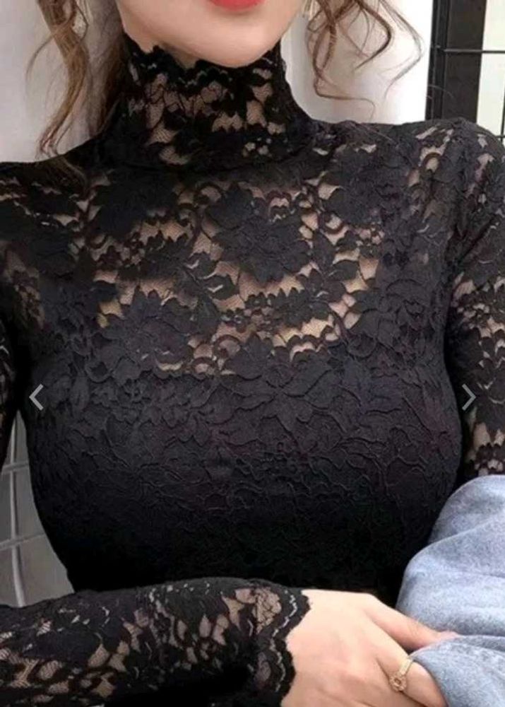 High Neck Fitted Top