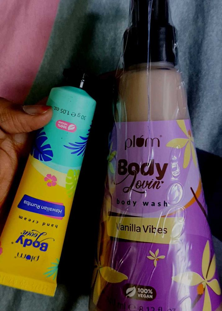 Plum body wash &amp; Hand Cream