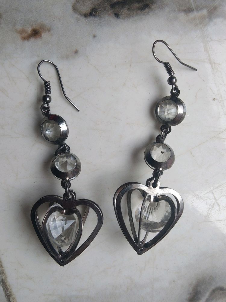 2 Set, Earring, Silver And Golden Colour