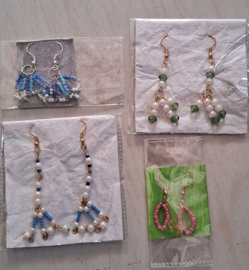 Minimal Earrings, Combo Of 4