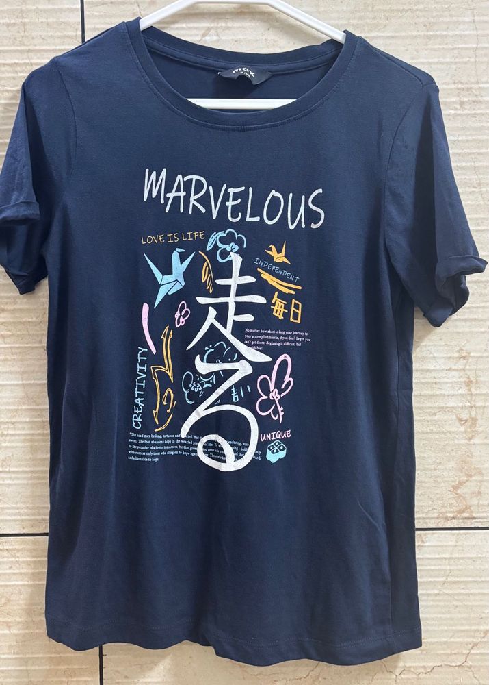 Navy Graphic Tee