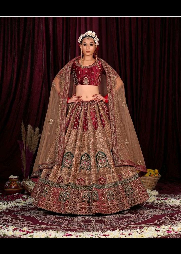 Bridal Velvet Lehenga Choli
