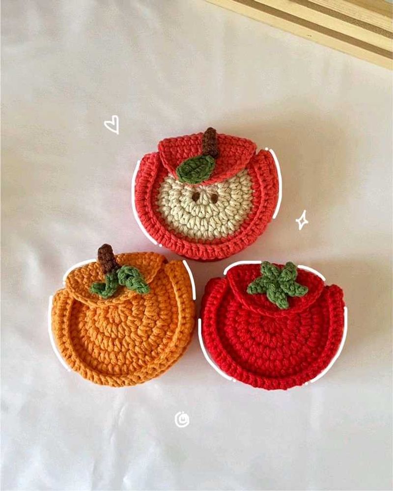 Crochet Fruit pouch