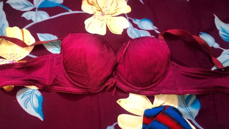 Burgundy Bra
