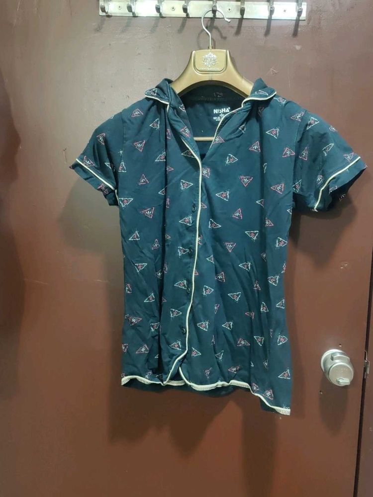 Printed Pajama Set