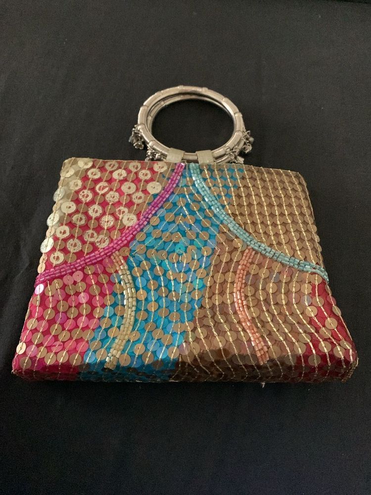 Sequin Beaded Evening Bag