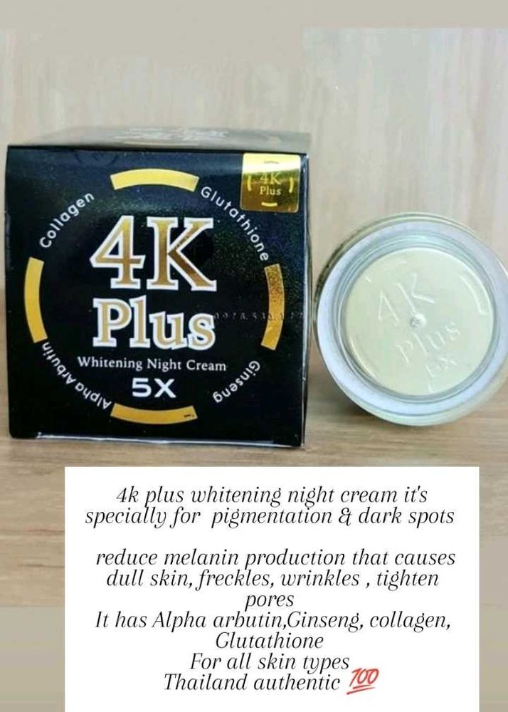 4K Plus Whitening Night Cream