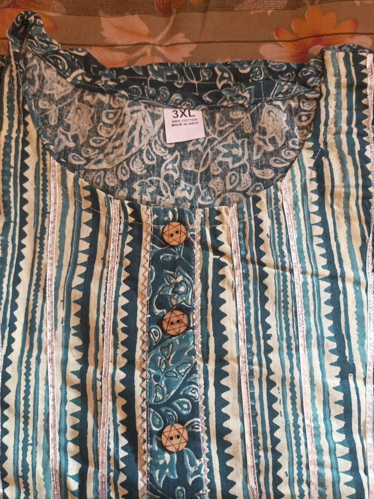 New Cotton Kurta With Pant