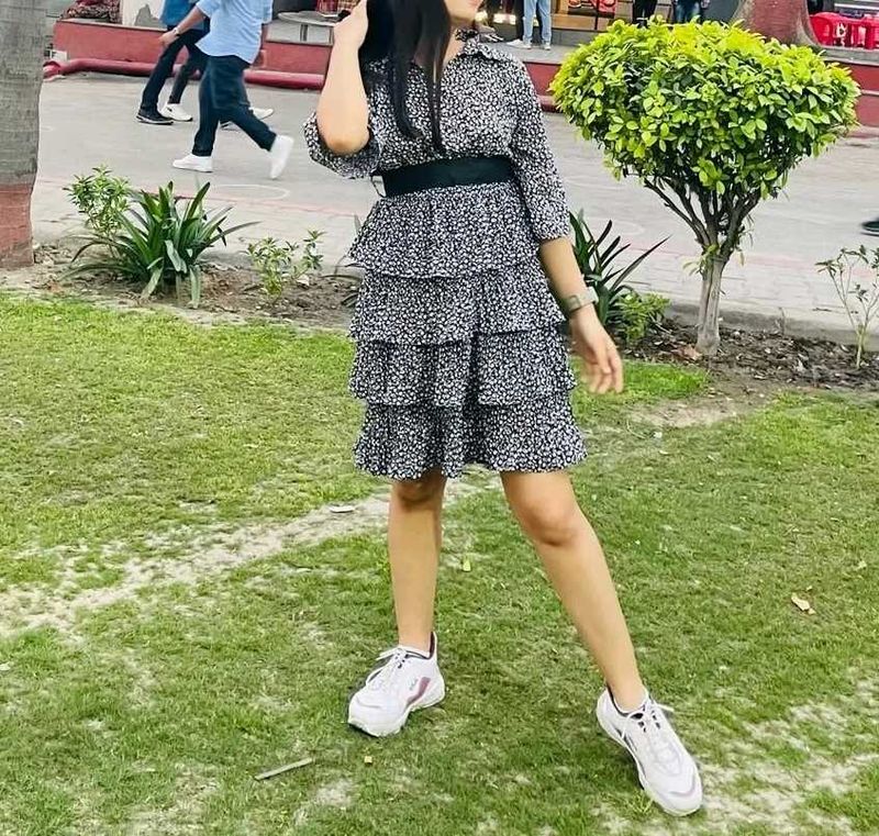 Tiered Mini Dress