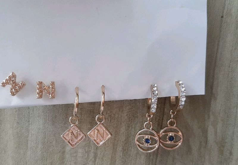 3 Pc Earring Combo
