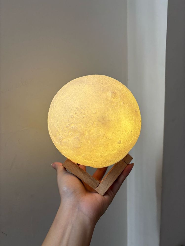 Moon Lamp With Colorful Lights