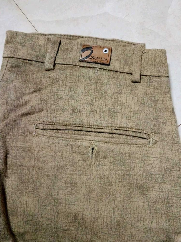 Men's Brown Casual Trousers