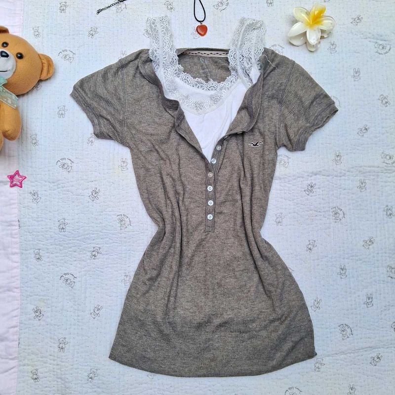 Y2k Fitted Printerest Top