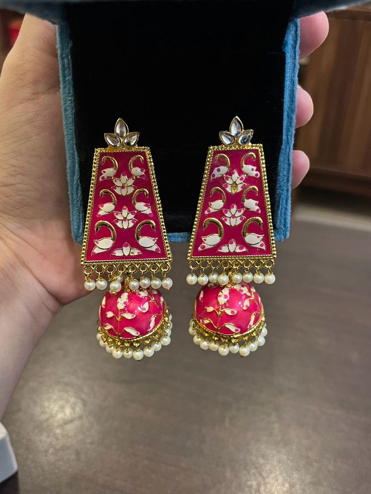 HOT PINK JHUMKA