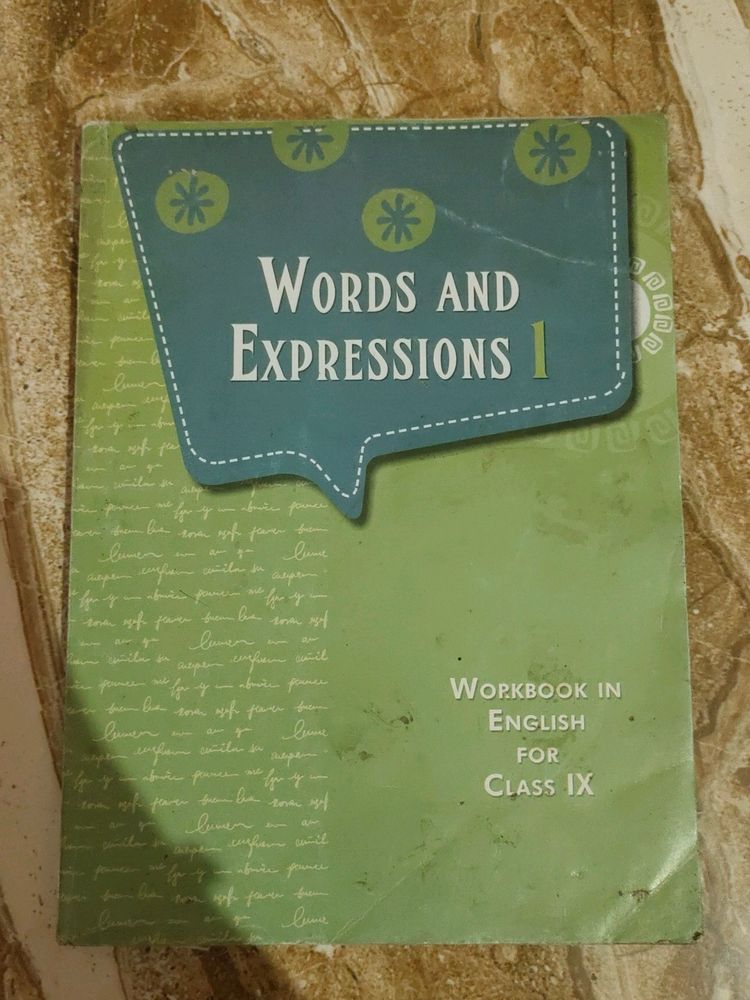 Words And Expressions Class 9th Workbook Book English Cbse