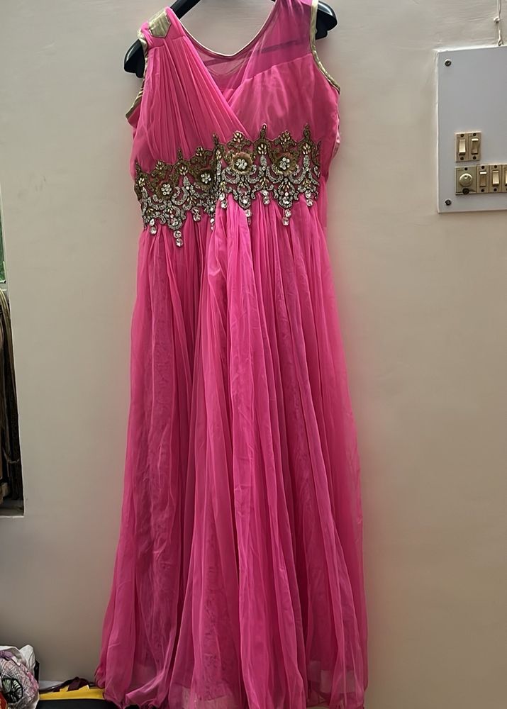 Party Wear Heavy Full Length Gown