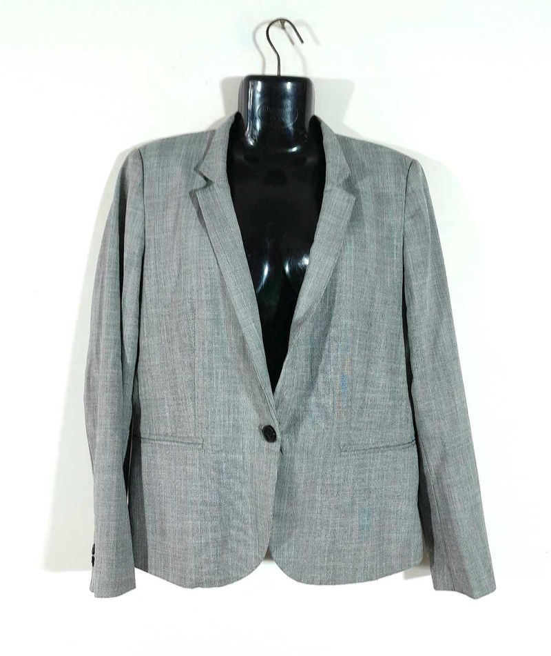 Grey Formal Blazer For Women&#39;s