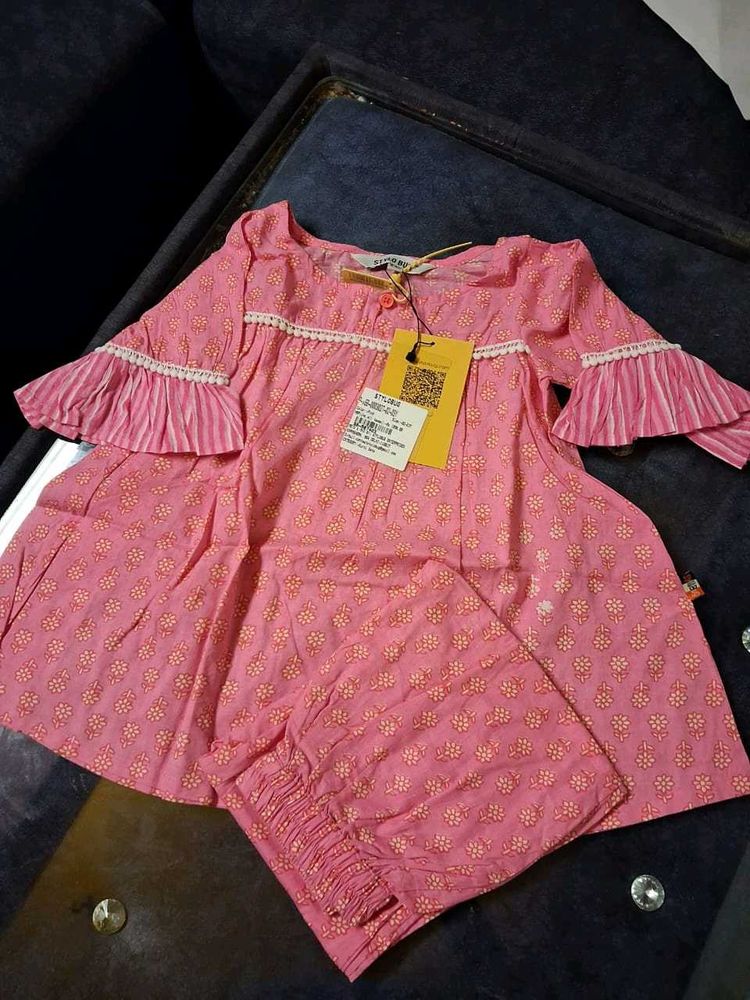 Cute Pink Girls Clothing Set 2 To 3 Years