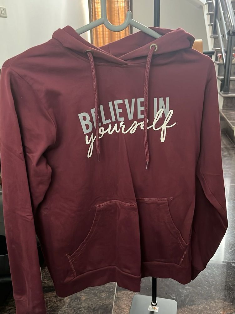 Maroon Hoodie - Believe Yourself