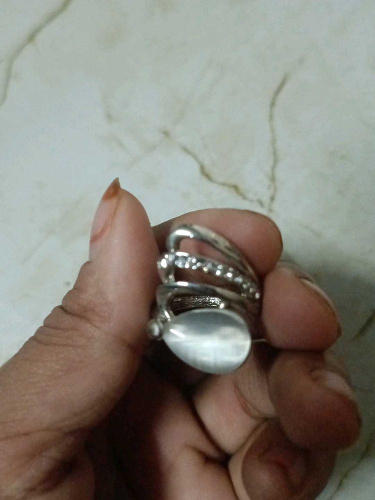 Silver Tone Fashion Ring