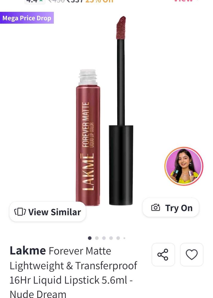 ❤️ New Lakme Nude Dream Lipstick 💖