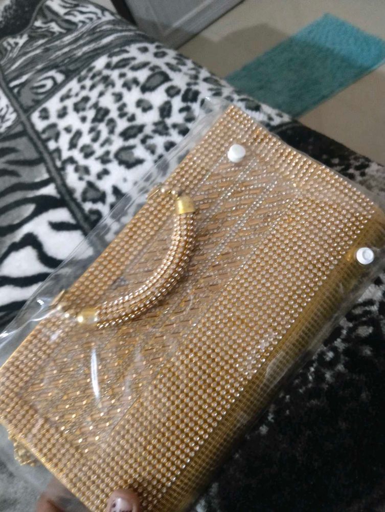 Golden Clutch Purse