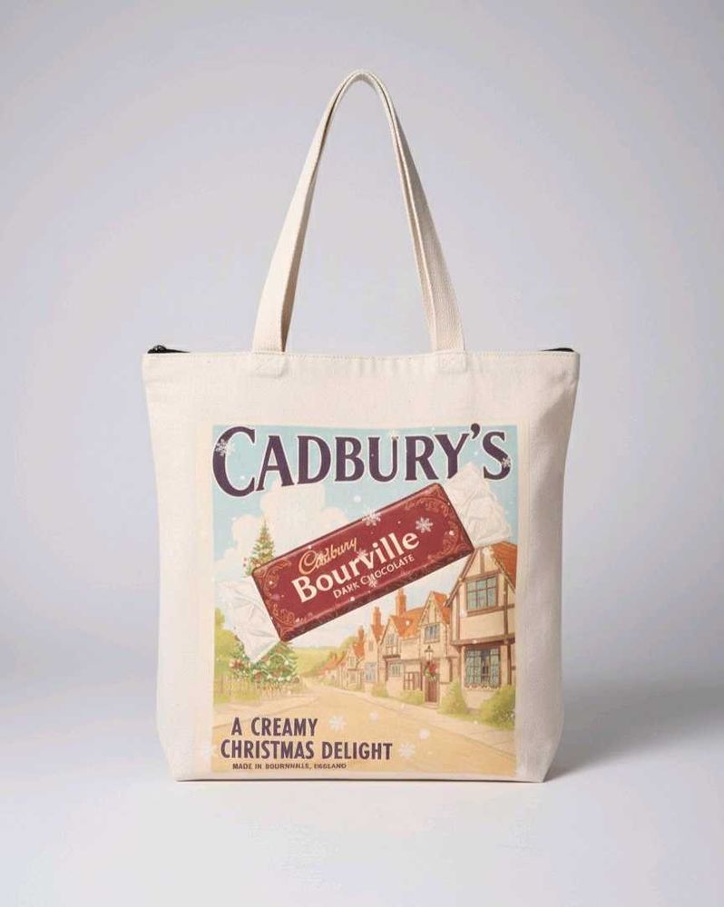 Christmas Theme Bournville Tote Bag From London
