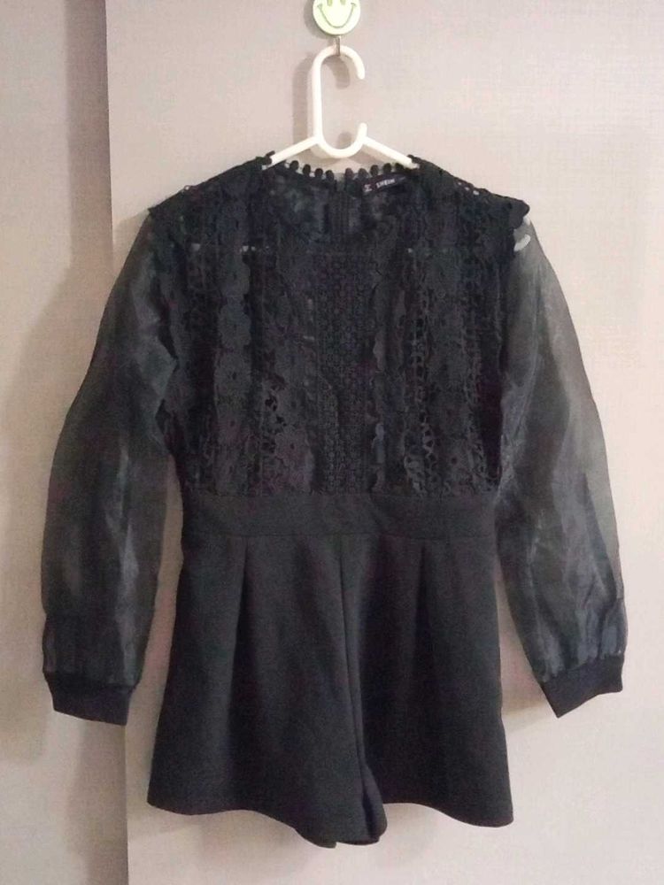 Lace Detail Romper