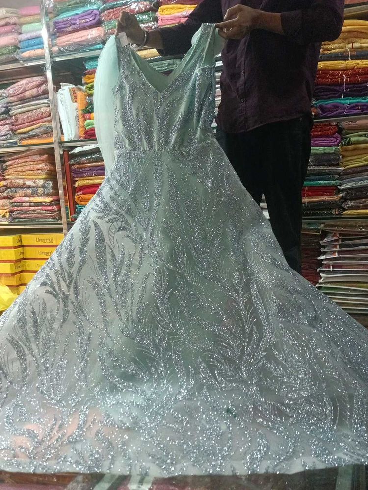 Elegant Silver Gown