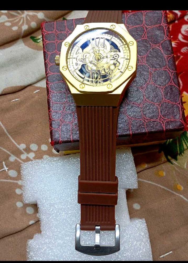 Unique Gold Skeleton Watch