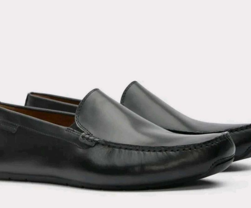 Classic Black Leather Loafers